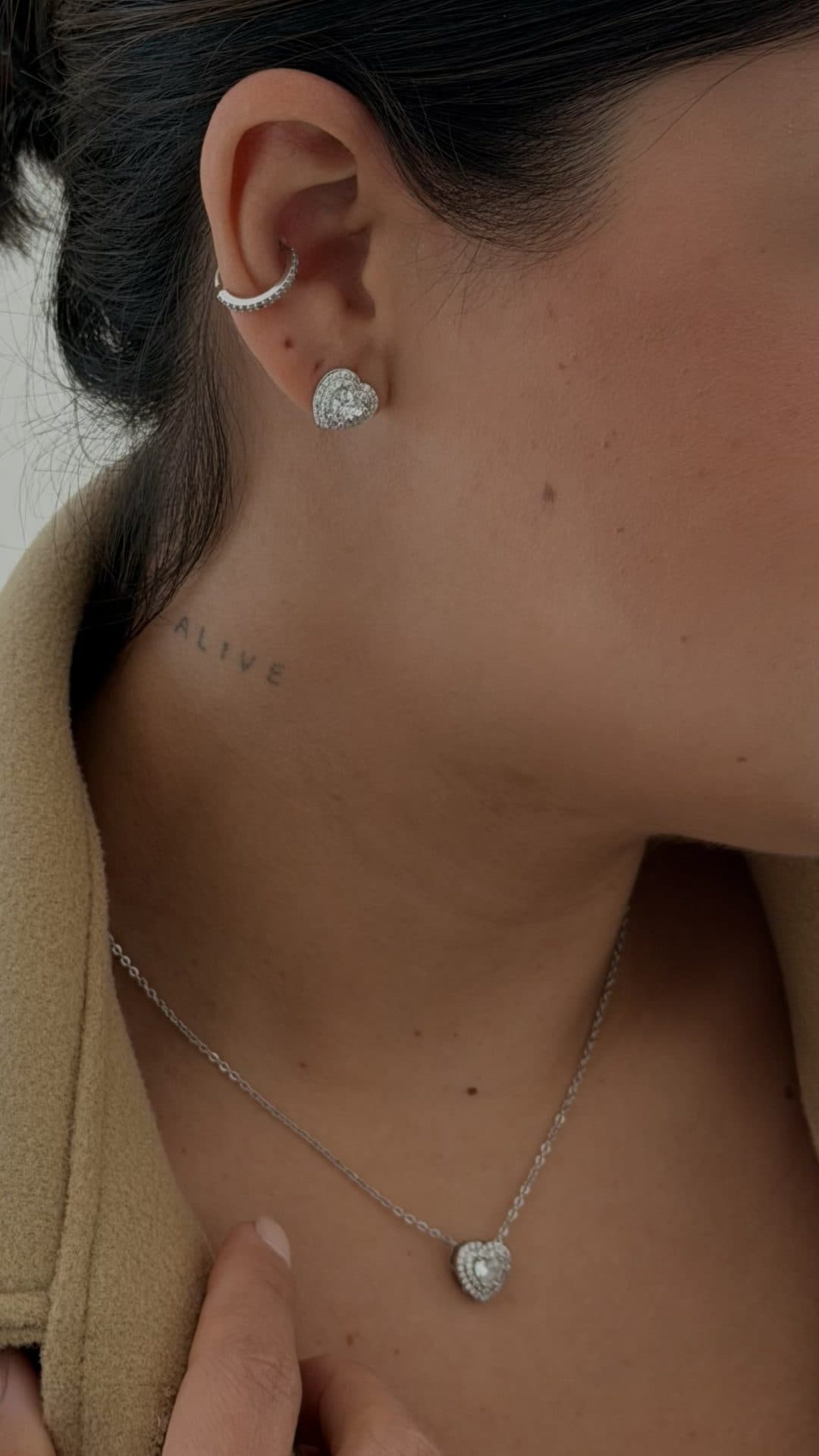 CONJUNTO HEART CRISTAL